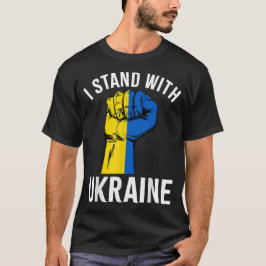 Stöd Ukraina Jag Står Med Ukrainas Flagga T Shirt