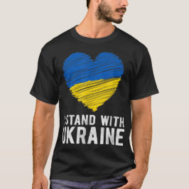 Stöd Ukraina Jag Står Med Ukrainas Flagga T Shirt