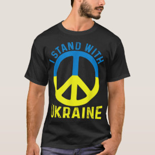 Stöd Ukraina Jag Står Med Ukrainas Flagga T Shirt
