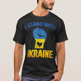 Stöd Ukraina Jag Står Med Ukrainas Flagga T Shirt