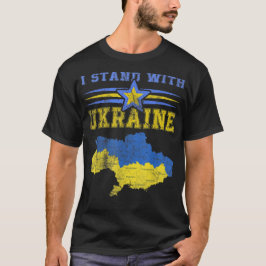 Stöd Ukraina Jag Står Med Ukrainas Flagga T Shirt