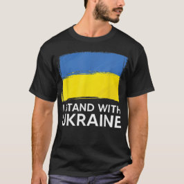 Stöd Ukraina Jag Står Med Ukrainas Flagga T Shirt