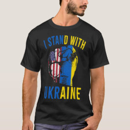 Stöd Ukraina Jag Står Med Ukrainas Flagga T Shirt