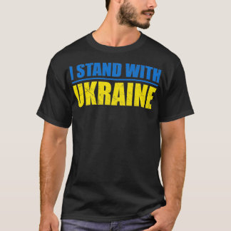 Stöd Ukraina jag står på Ukrainas FLA T Shirt