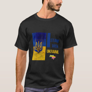 Stöd Ukraina jag står på Ukrainas FLA T Shirt