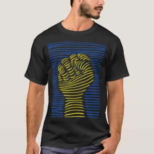 Stöd Ukraina jag står på Ukrainas FLA T Shirt