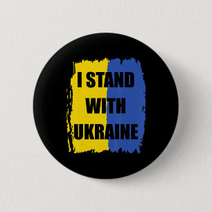 Stöd Ukraina jag står på Ukrainas fria Knapp
