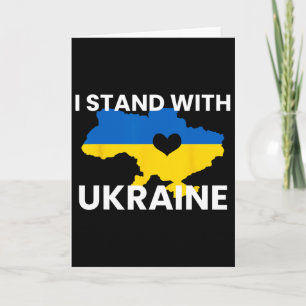 Stöd Ukraina Karta Hjärta Stå Tillsammans Ukraina Kort