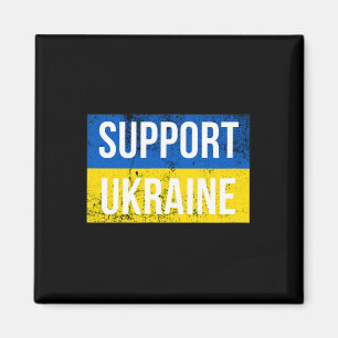 Stöd Ukraina Patriotisk Ukrainsk Flagga För Män A Magnet