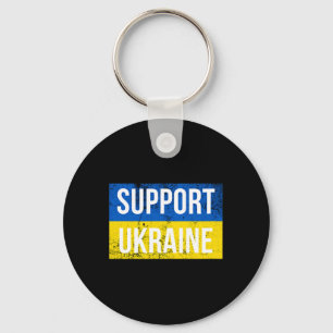 Stöd Ukraina Patriotisk Ukrainsk Flagga För Män A Nyckelring
