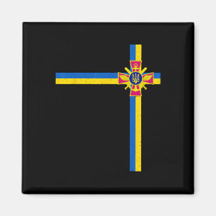Stöd Ukraina President Zelensky Säger Ukraina Magnet