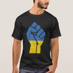 Stöd Ukraina Ställa upp med Ukrainas Flagga T Shirt