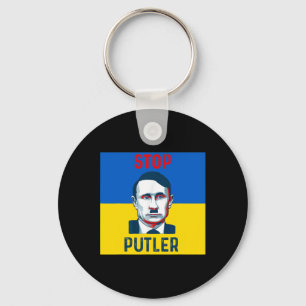 Stöd Ukraina Stoppa Putler Nyckelring