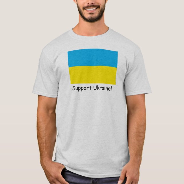 Stöd Ukraina! T Shirt (Framsida)