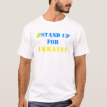 Stöd Ukraina T-Shirt Ukrainas Flagga<br><div class="desc">Stöd Ukraina T-S-shirts - Stå upp för Ukraina - Frihet - Ukrainas Flagga - Fred - Stöd - Kraftigt tillsammans - Seger! Låt oss världen till ett bättre ställe - alla tillsammans! En bättre värld börjar - beroende - behöver du också! Du kan överföra till 1 000 Zazzle-produkter. Ändra storlek...</div>