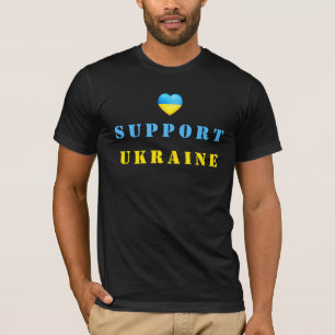 Stöd Ukraina T-Shirt Ukrainas Flagga - frihet