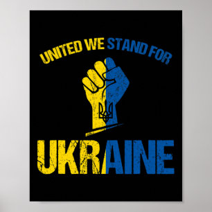 Stöd Ukraina - Tillsammans Står Vi För Ukraina Ukr Poster