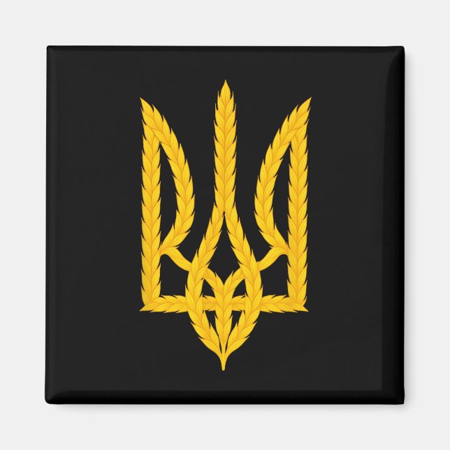 Stöd Ukraina Ukraina Stå Med Zelensky Fred  Magnet (Framsidan)