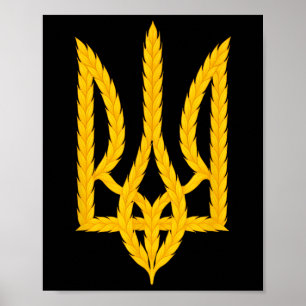 Stöd Ukraina Ukraina Stå med Zelensky Fred Poster