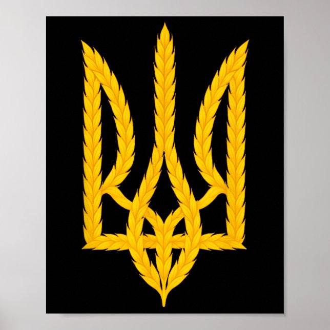 Stöd Ukraina Ukraina Stå med Zelensky Fred  Poster (Framsidan)