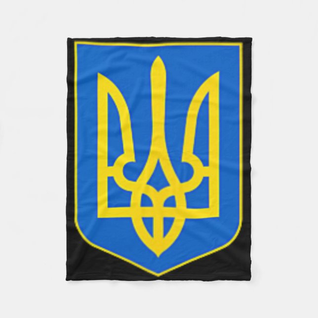 Stöd Ukraina Ukrainsk Flagga - Ukraina Armé Trid Fleecefilt (Framsidan)
