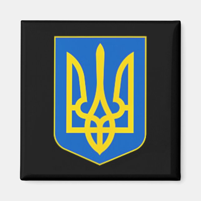 Stöd Ukraina Ukrainsk Flagga - Ukraina Armé Trid Magnet (Framsidan)