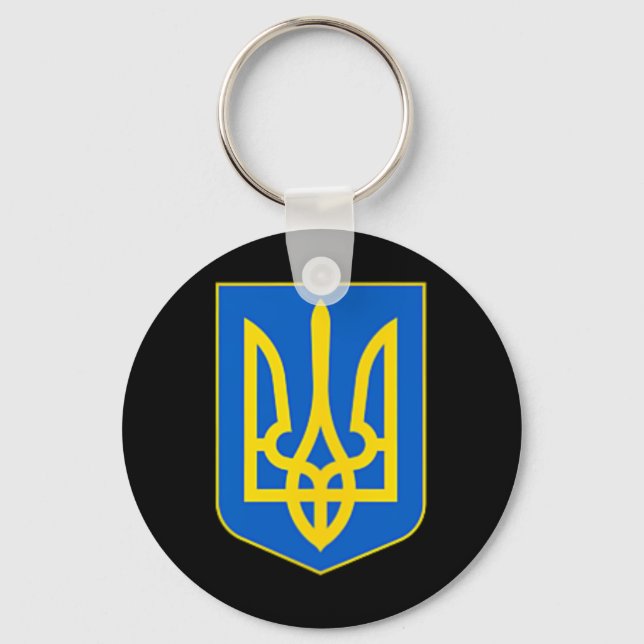 Stöd Ukraina Ukrainsk Flagga - Ukraina Armé Trid Nyckelring (Framsida)