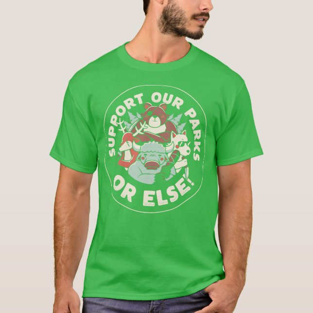 Stöd våra parker ANNARS Mörkt av Tobe Fonseca T Shirt (Framsida)