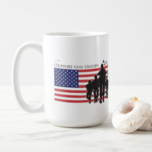 Stöd våra trupper kaffemugg