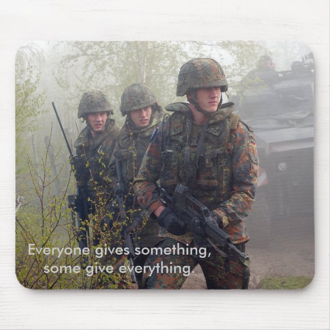 Stöd våra trupper Mousepad Musmatta (Framsidan)