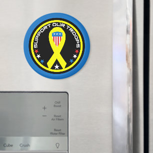Stöd Våra Trupper Patriotisk Magnet
