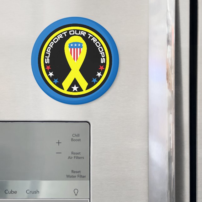 Stöd Våra Trupper Patriotisk Magnet (In Situ (Fridge))