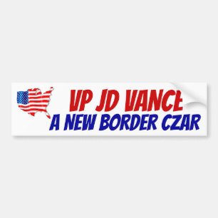 STÖD VP JD VANCE A NEW GRÄNS CZAR USA! Flagga Bildekal