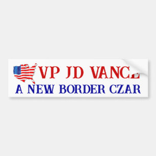 STÖD VP JD VANCE A NEW GRÄNS CZAR USA! Flagga Bildekal
