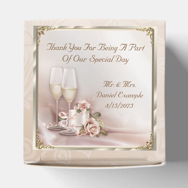  stödboxar för bröllop presentaskar (Överdel)