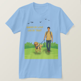 Stödd av Kärlek - Guide Hund Support Design for Ad T Shirt
