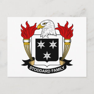 Stoddard Familjevapen Vykort