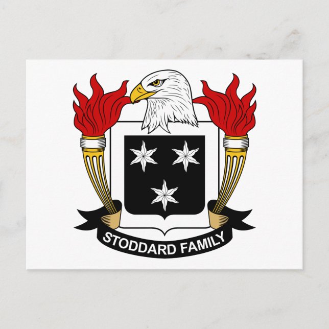 Stoddard Familjevapen Vykort (Framsida)