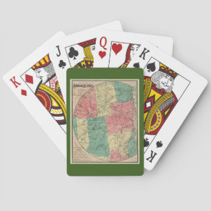 Stoddards Karta i Adirondack Wilderness 1883 Casinokort