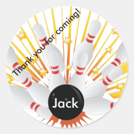 Stöddetiketter för Födelsedagsfest Runt Klistermärke