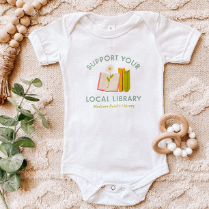 Stöder Anpassningsbarna Local Bibliotek T Shirt