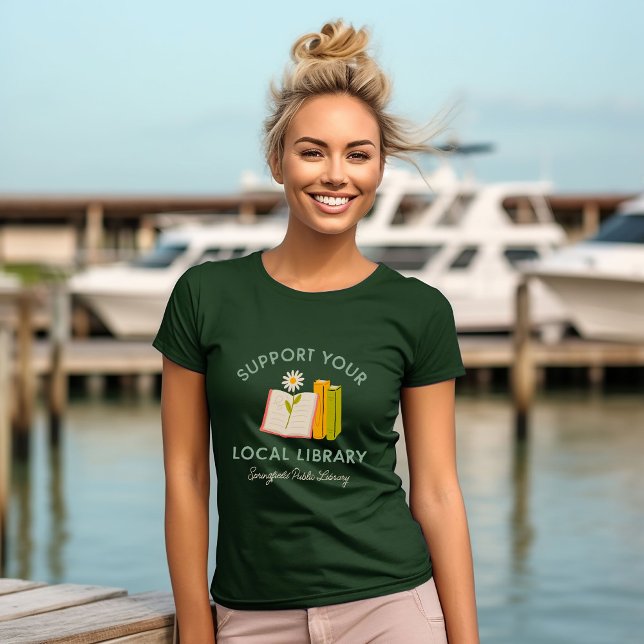 Stöder Anpassningsbarna Local Bibliotek T Shirt (Skapare uppladdad)
