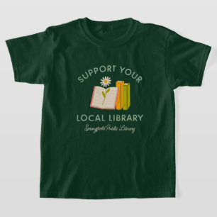 Stöder Anpassningsbarna Local Bibliotek T Shirt