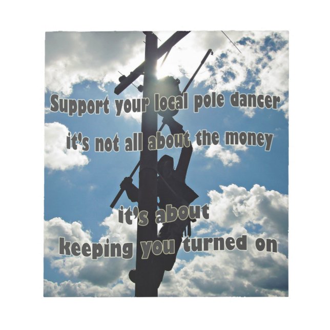 Stöder din Lineman Anteckningsblock (Framsida)