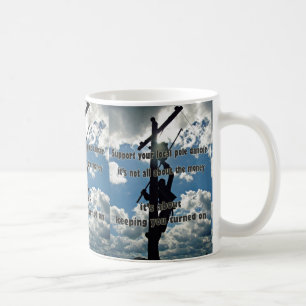 Stöder din Lineman Kaffemugg