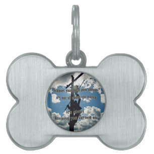 Stöder din Lineman Namnbricka Husdjur