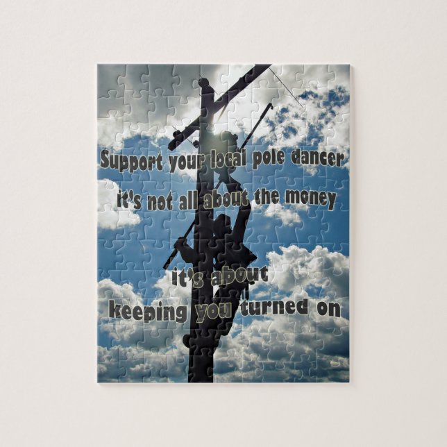 Stöder din Lineman Pussel (Vertikal)