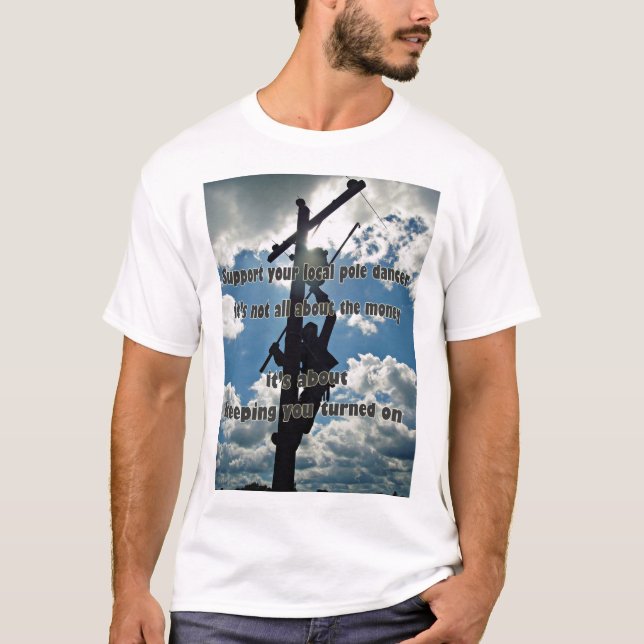 Stöder din Lineman T-shirt (Framsida)