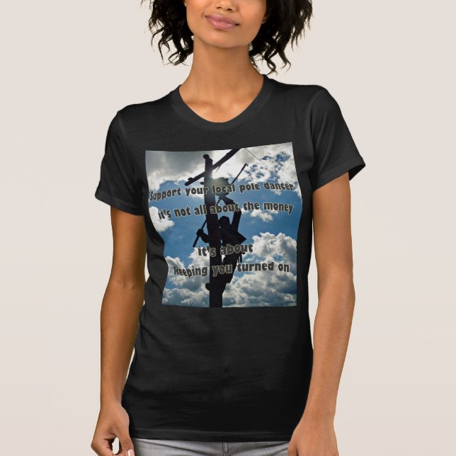 Stöder din Lineman Tee (Framsida)