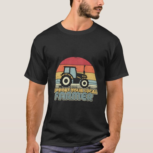 Stöder din lokala återförsäljare t shirt (Framsida)
